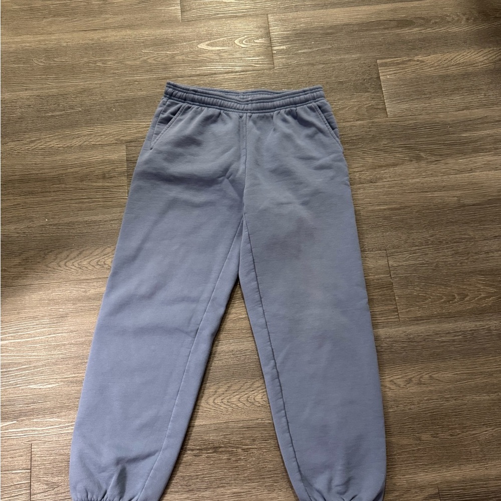 Aritzia Set Blue Joggers and sweater
